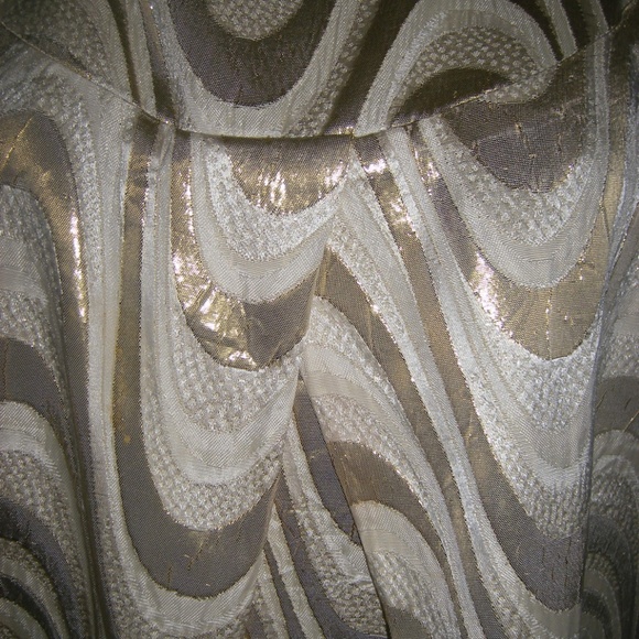 PINK TARTAN Gold Dress Size 8 - Picture 3 of 3